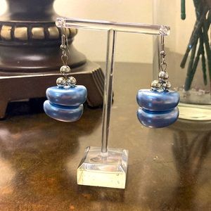 💙 Light blue and silver earrings